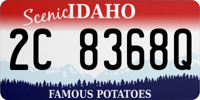 ID license plate 2C8368Q