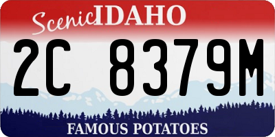 ID license plate 2C8379M