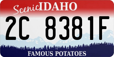 ID license plate 2C8381F