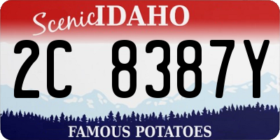 ID license plate 2C8387Y