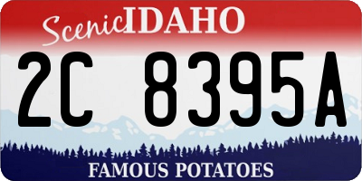 ID license plate 2C8395A