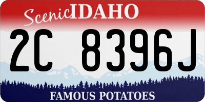 ID license plate 2C8396J