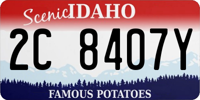 ID license plate 2C8407Y
