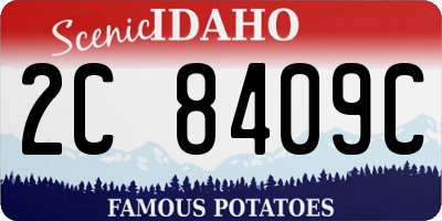ID license plate 2C8409C