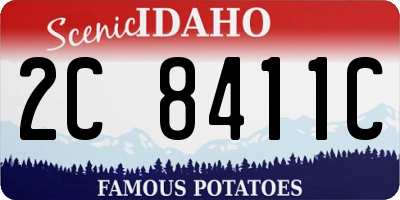 ID license plate 2C8411C