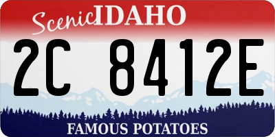 ID license plate 2C8412E