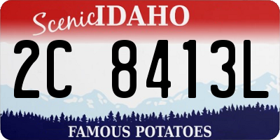 ID license plate 2C8413L