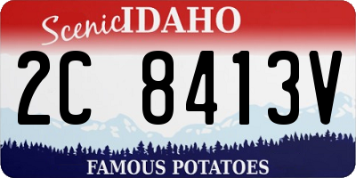 ID license plate 2C8413V