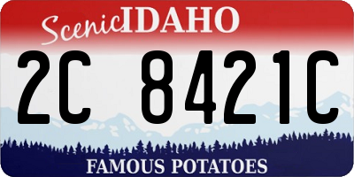 ID license plate 2C8421C