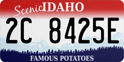 ID license plate 2C8425E