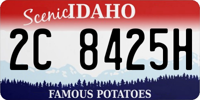 ID license plate 2C8425H