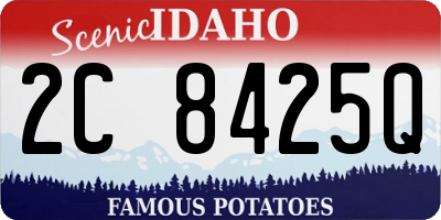 ID license plate 2C8425Q