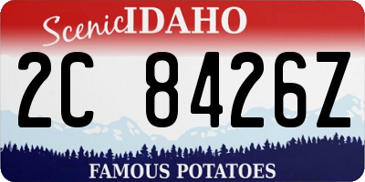 ID license plate 2C8426Z