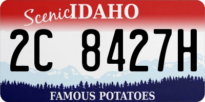 ID license plate 2C8427H