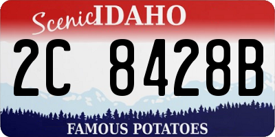 ID license plate 2C8428B