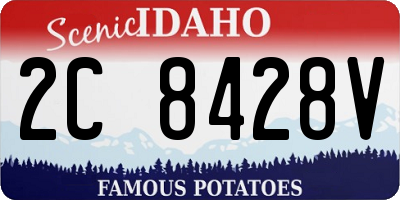 ID license plate 2C8428V