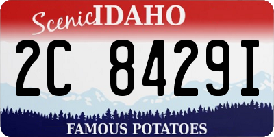 ID license plate 2C8429I