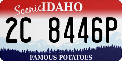 ID license plate 2C8446P