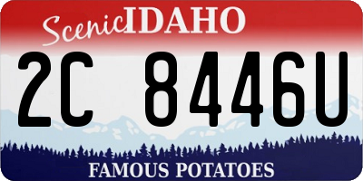 ID license plate 2C8446U