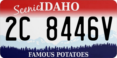 ID license plate 2C8446V