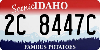 ID license plate 2C8447C