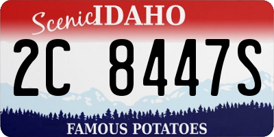 ID license plate 2C8447S