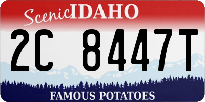 ID license plate 2C8447T