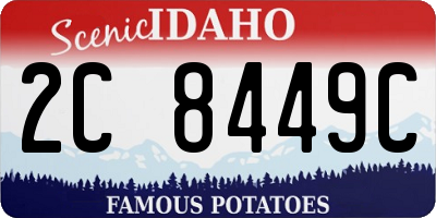 ID license plate 2C8449C