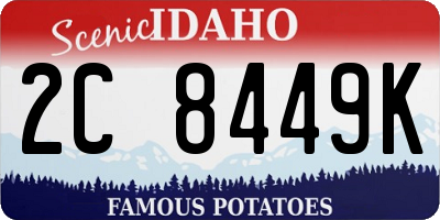 ID license plate 2C8449K