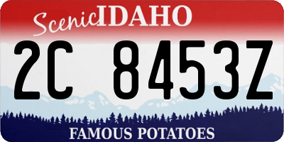 ID license plate 2C8453Z