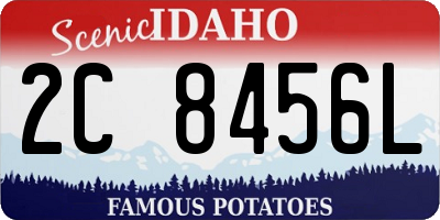 ID license plate 2C8456L