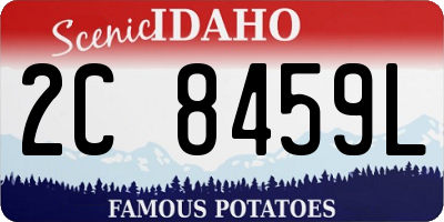 ID license plate 2C8459L