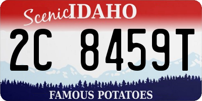 ID license plate 2C8459T