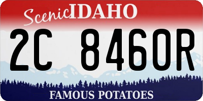 ID license plate 2C8460R