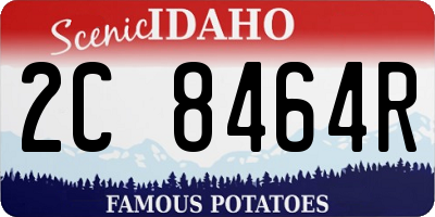 ID license plate 2C8464R