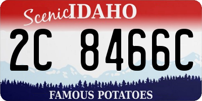 ID license plate 2C8466C