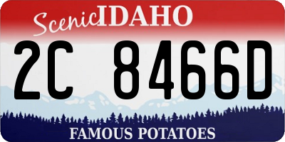 ID license plate 2C8466D