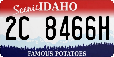 ID license plate 2C8466H