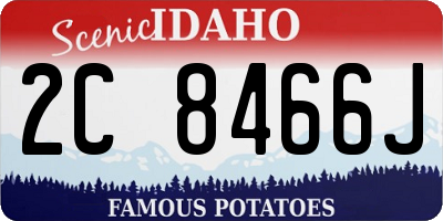 ID license plate 2C8466J