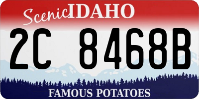 ID license plate 2C8468B