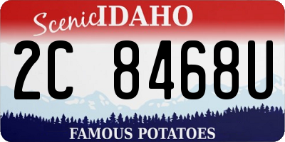 ID license plate 2C8468U