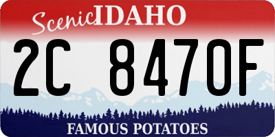 ID license plate 2C8470F
