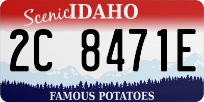 ID license plate 2C8471E