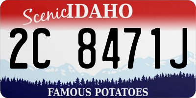 ID license plate 2C8471J