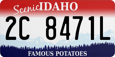 ID license plate 2C8471L