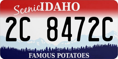 ID license plate 2C8472C