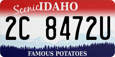 ID license plate 2C8472U