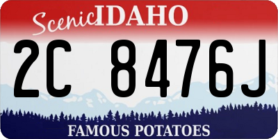ID license plate 2C8476J