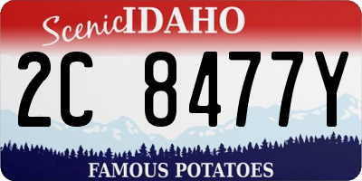 ID license plate 2C8477Y