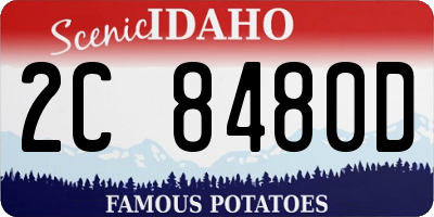 ID license plate 2C8480D